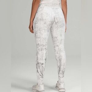 white crocodile print joggers